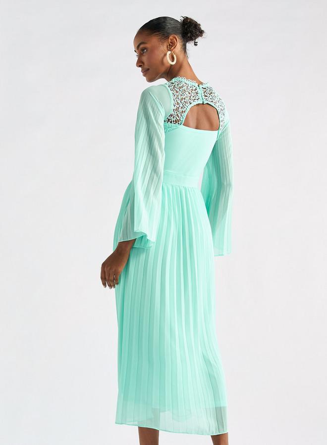 Splash FAV Pleated Chiffon Dress - Image 3