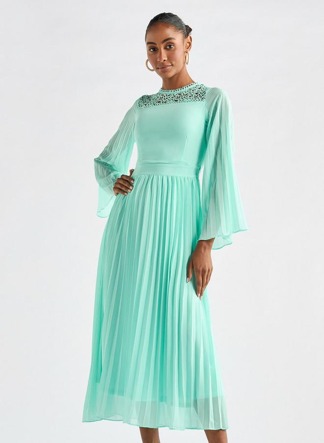 Splash FAV Pleated Chiffon Dress - Image 2
