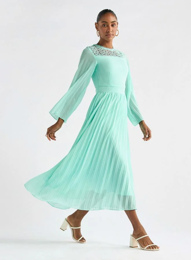 Splash FAV Pleated Chiffon Dress