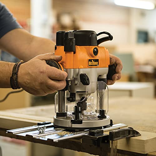 Triton MOF001 2-1/4 HP / 13 Amp Dual Mode Precision Plunge Router , Orange - Image 5