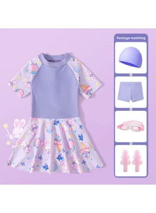 Blank Printed Girls' Swim Skirt Swimsuit Summer Suit Merlotte Style Small And Middle-aged Children's Training Siaman Swimming-Color:130cm-Size:Pink Skirt + Swimming Cap [comes With Safety Pants] - pzsku/Z0678D916D68780C597EDZ/45/1746218605/31c7b008-a8c0-44fa-a076-c8252dbc853f