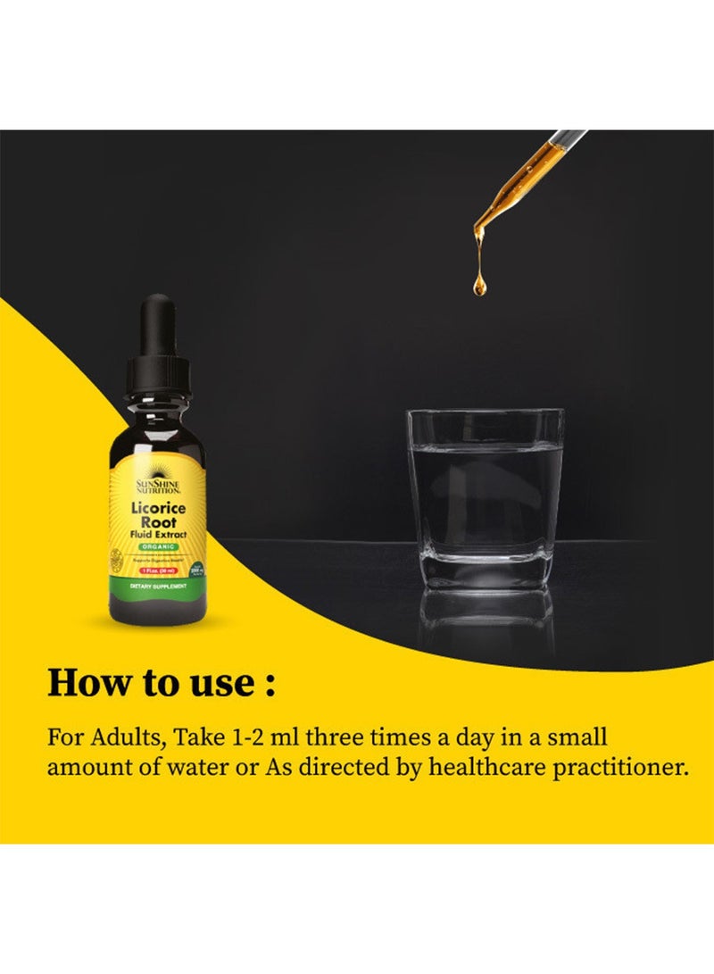 SUNSHINE NUTRITION مستخلص سائل جذر عرق السوس 1 أونصة سائلة 30 مل - Image 3