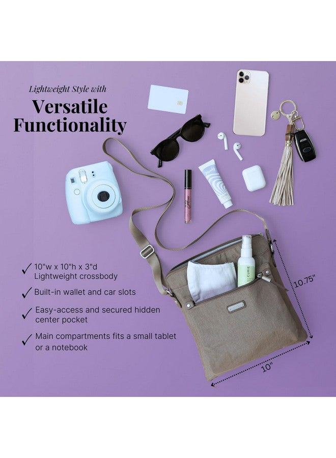 Baggallini Go Bagg With Rfid Wristlet - Travel Crossbody Bag for Women - Lightweight Water-Resistant Handbags - Image 3