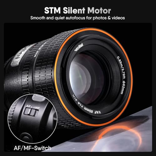 Rollei AF 85mm F/1.8 Lens，STM Autofocus，HFT-X Coating，Mount Cameras，Full Metal Body，477g，Compatible with APS-C，for Nikon Z - Image 4