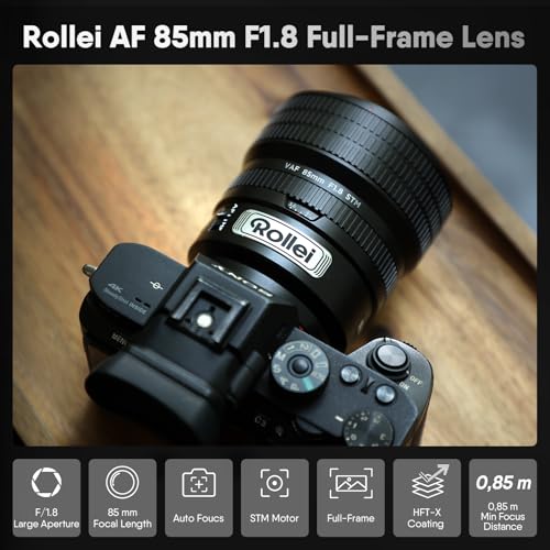 Rollei AF 85mm F/1.8 Lens，STM Autofocus，HFT-X Coating，Mount Cameras，Full Metal Body，477g，Compatible with APS-C，for Nikon Z - Image 2