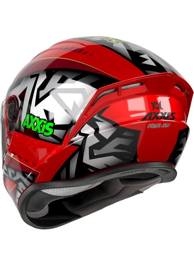 AXXIS - AXXIS Draken S Jolly Helmet Red Gloss M - Image 1
