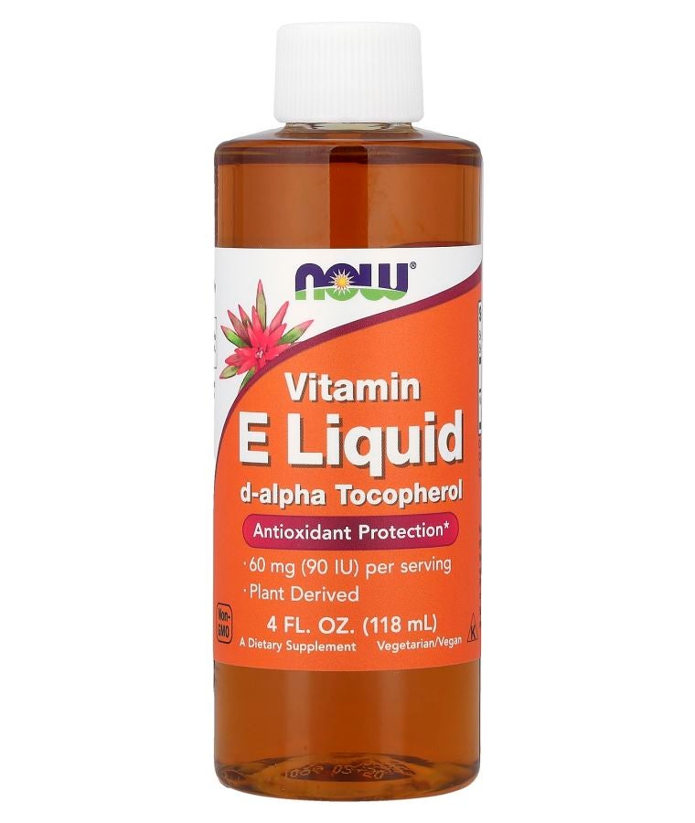 now Vitamin E Liquid D-Alpha Tocopherol 4 fl oz (118 ml)