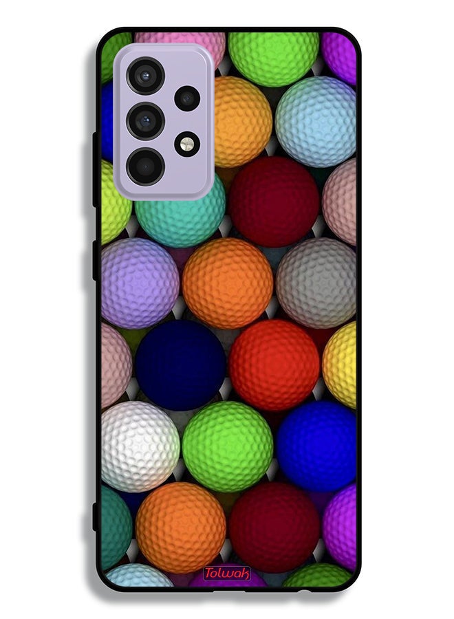 Tolwak Samsung Galaxy A52 4G Protective Case Cover Balls Abstract Art - Image 1