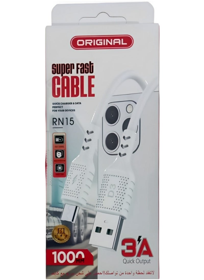 Original - High-Speed Data and Charging Cable with 3A Quick Output - Image 1