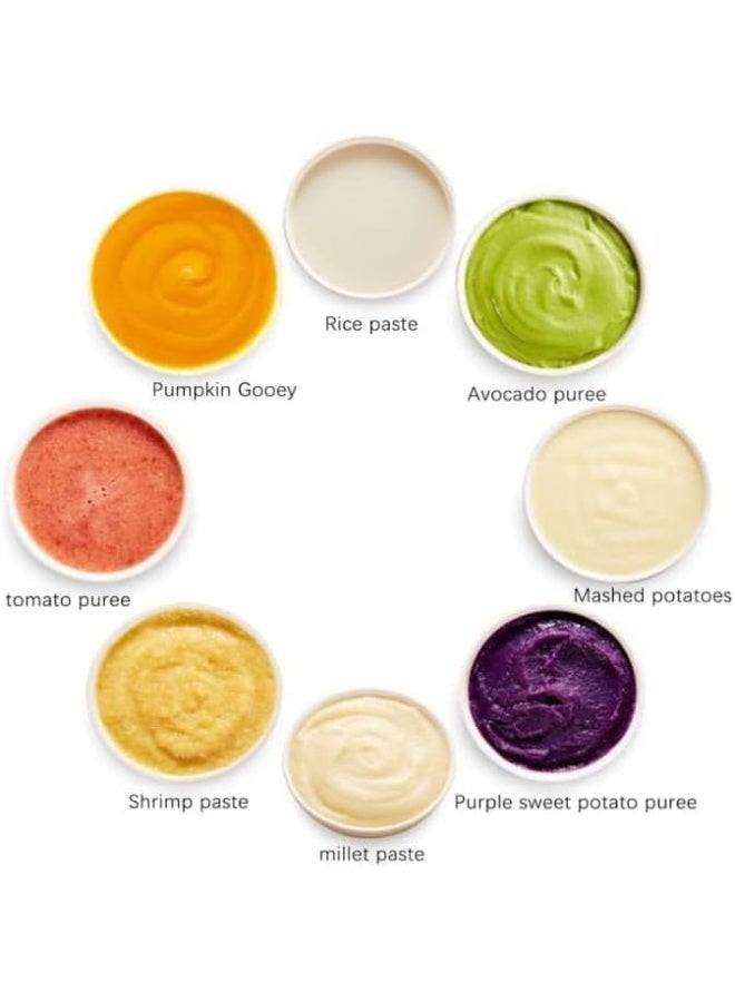 بواو BOAO 4 في 1 معالج طعام كهربائي للأطفال مع قاطع ومطحنة وبخار | خلاط طعام محمول للأطفال مع تنظيف ذاتي للأطفال (وردي) - Image 4