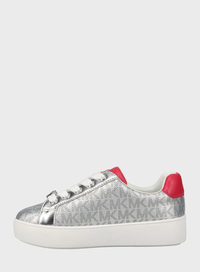 Michael Kors Youth Jordana Airin Low Top Lace Up Sneakers