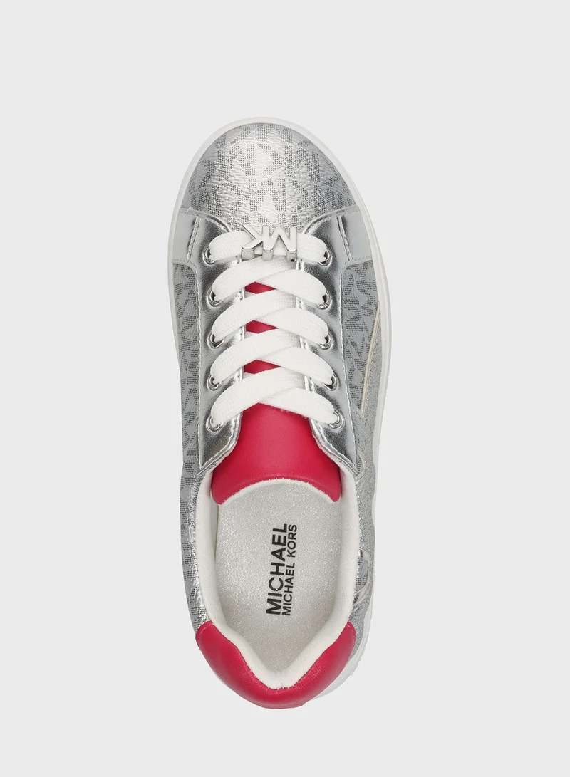 Michael Kors Youth Jordana Airin Low Top Lace Up Sneakers
