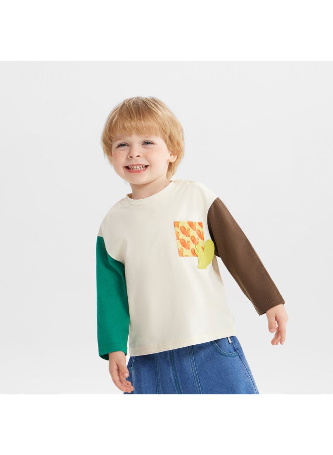 Boys' Long Sleeve T-shirt Spring And Autumn Style Baby Bodysuit Children's Pure Cotton Top New Style Girls - Image 4