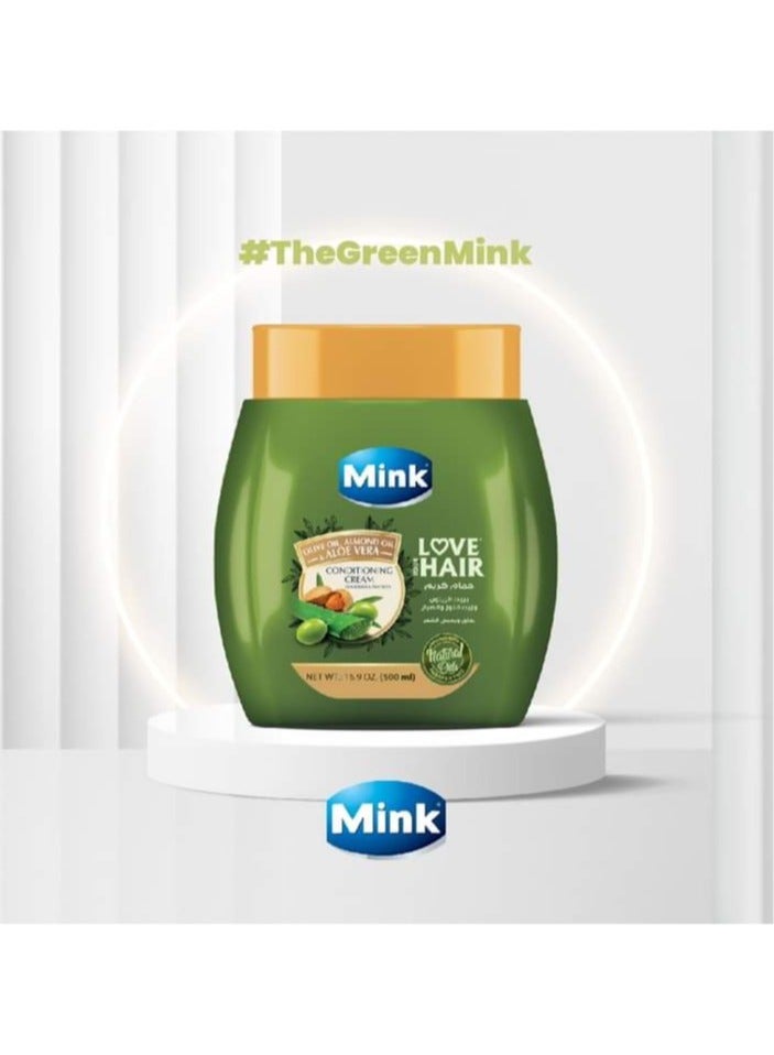 منك مينك حمام كريم المرطب بزيت الزيتون وزيت اللوز والصبار - 800 مل - Image 5