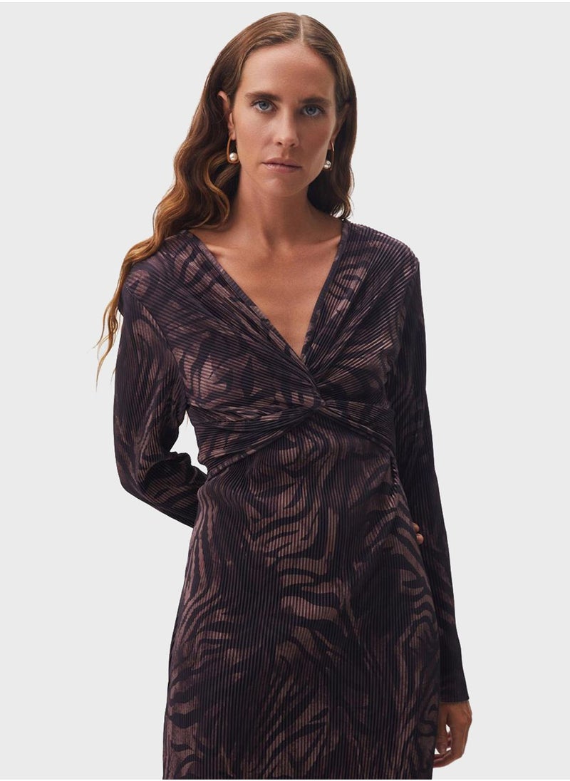 Jimmy Key Pleated Tiered Dress  - Image 4