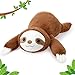 Blueweenly 27 Inches 22 Lbs Weighted Sloth Stuffed Animals for Kids Large Brown Sloth Weighted Animals Plush Cute Emotional Stuffy Support Toy Gift for Birthday Holiday - Image 2