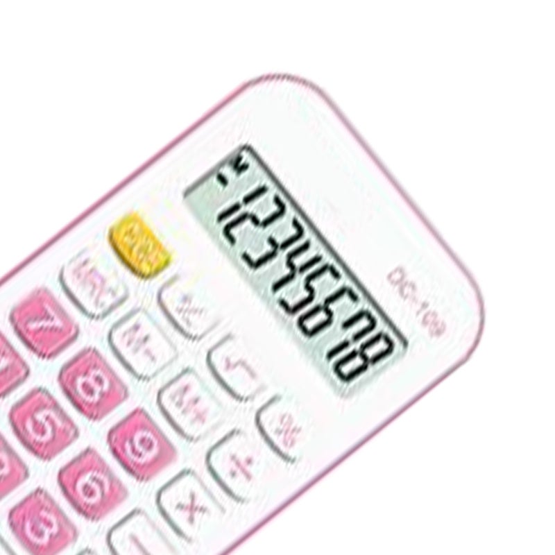 Pocket Calculator Mini Small Portable for Students School Office Supplies with Rope Black - Image 5