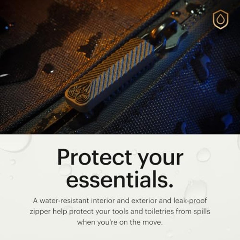 The Shed 2.0 Toiletry Bag, Premium Quality Men's Travel Bag, Stylish Organization and Hassle-Free On-The-Go Kit, Water-Resistant to Protect Your Grooming Tools Accessories - Image 3