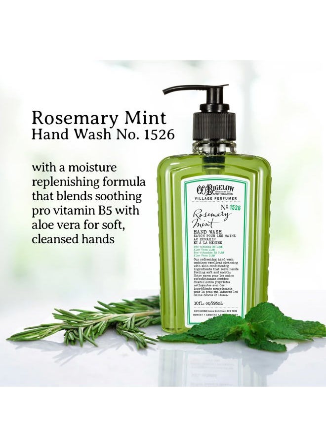 C. O. Bigelow - C.O. Bigelow Rosemary Mint Hand Care Duo, Hand Soap & Lotion Gift Set, Set of Two - Apothecary Hand Care for Dry Skin with Moisturizing Lotion & Liquid Hand Wash - 10fl oz Each - Image 1