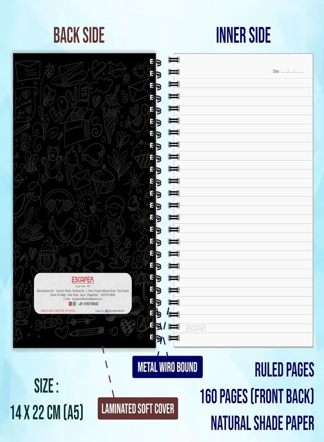 ESCAPER Unicorn Diary (A5 Size - Ruled Pages) (Cotton Candy Unicorn) - Image 2