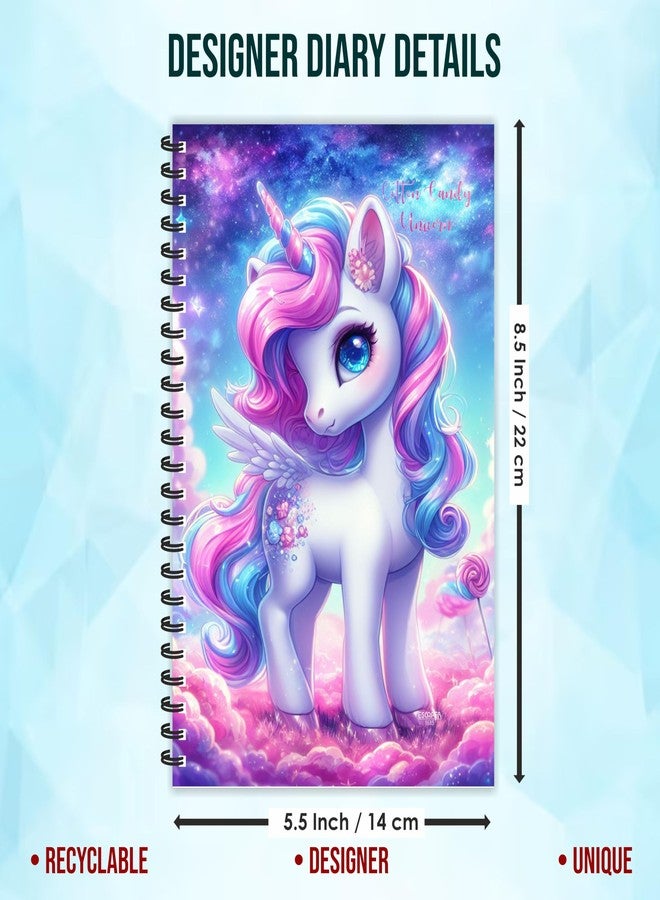 ESCAPER Unicorn Diary (A5 Size - Ruled Pages) (Cotton Candy Unicorn) - Image 3