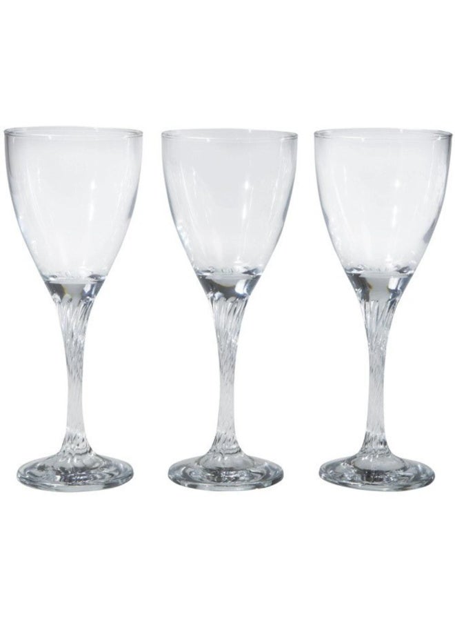 Paşabahçe Pasabahce Twist Stemware 180cc – 3-Piece Stylish Wine Glass Set SB - Image 4