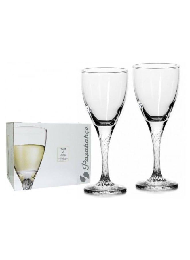 Paşabahçe Pasabahce Twist Stemware 180cc – 3-Piece Stylish Wine Glass Set SB - Image 3