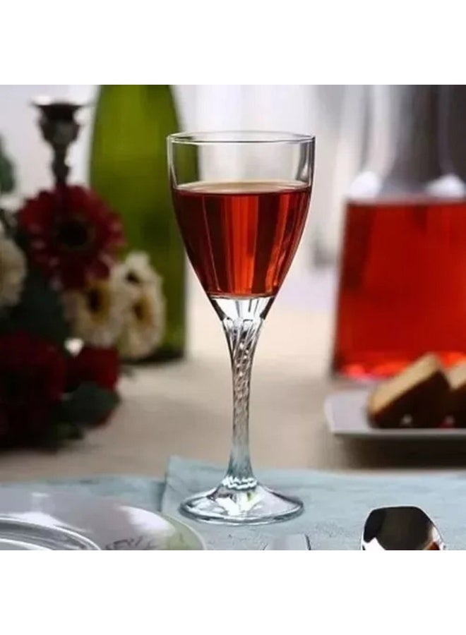 Paşabahçe Pasabahce Twist Stemware 180cc – 3-Piece Stylish Wine Glass Set SB - Image 1