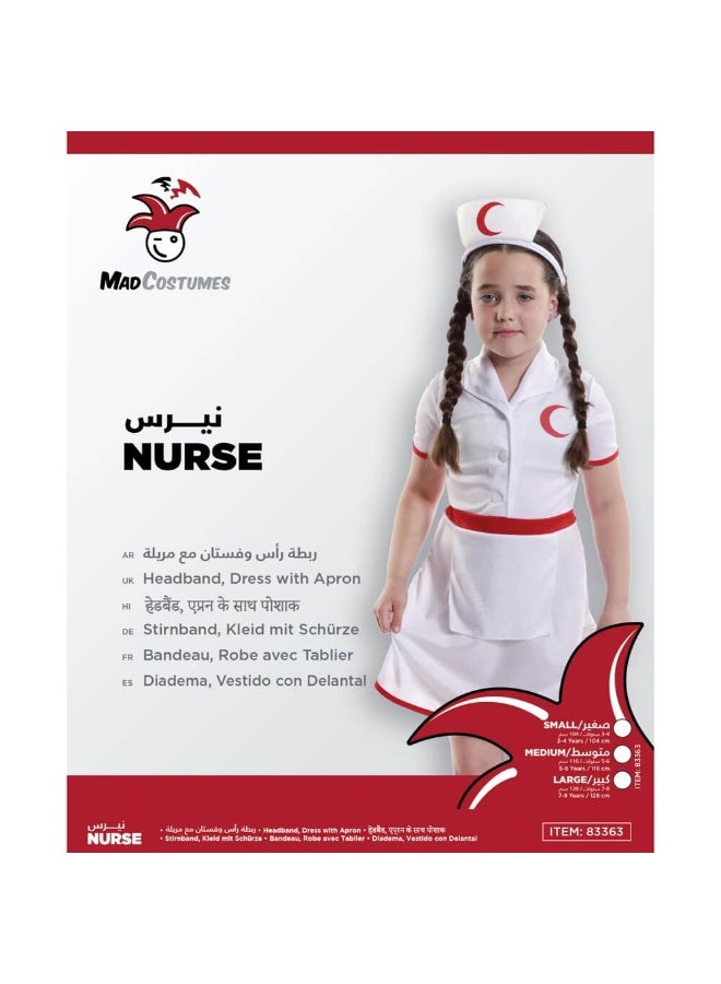 Halloween Mad Costumes Red Crescent Nurse Costume For Girls (Large) - Image 1