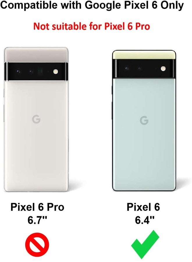 KIOMY جراب KIOMY لهاتف Google Pixel 6، مقاوم للصدمات، غطاء واقٍ بتصميم هجين، ظهر صلب من البولي كربونات + حافة مرتفعة من البولي يوريثين الحراري المرن، تصميم نحيف مع زوايا مزودة بوسائد هوائية، مغناطيسي، متوافق مع الشحن اللاسلكي MagSafe - Image 2