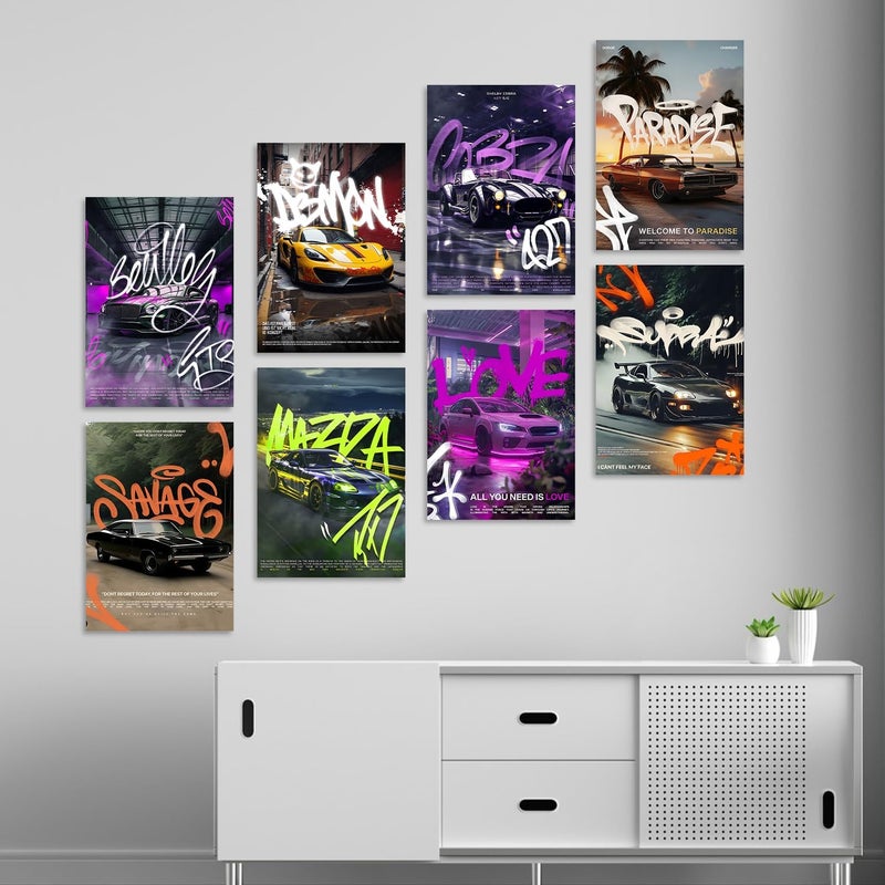 Wallgasm مجموعة Wallgasm من 8 ملصقات سيارات - Image 3