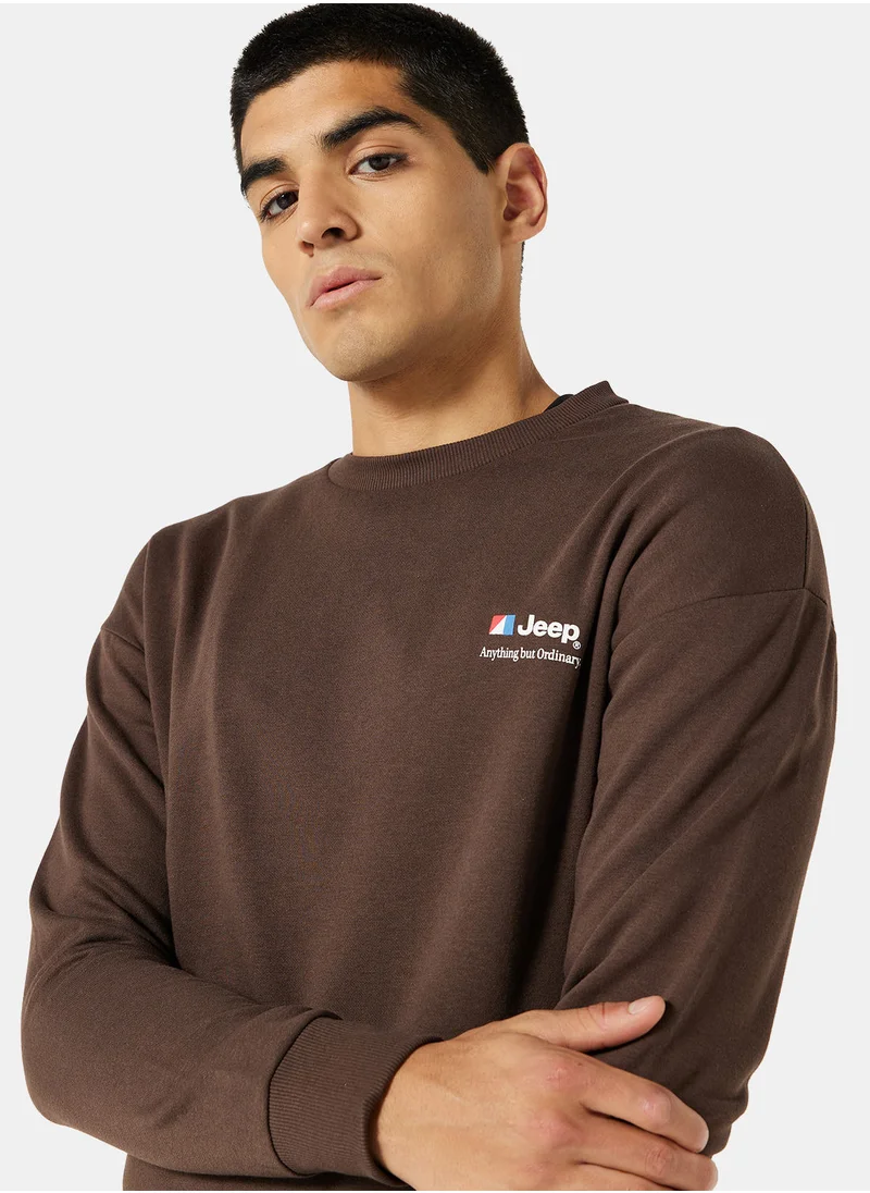 جاك اند جونز Jeep Long Sleeve Sweatshirt