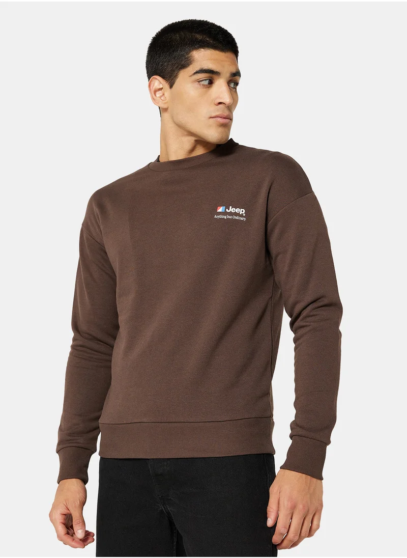 جاك اند جونز Jeep Long Sleeve Sweatshirt