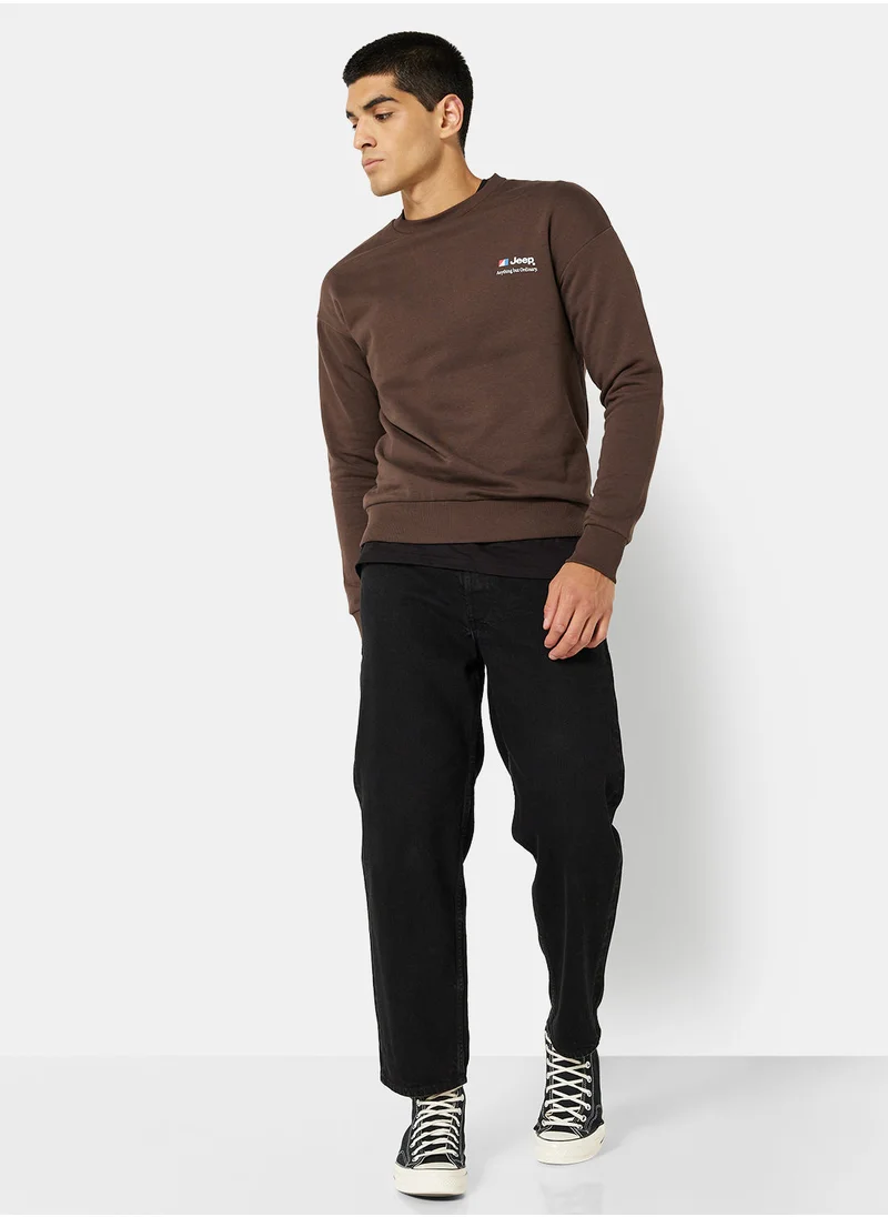 جاك اند جونز Jeep Long Sleeve Sweatshirt