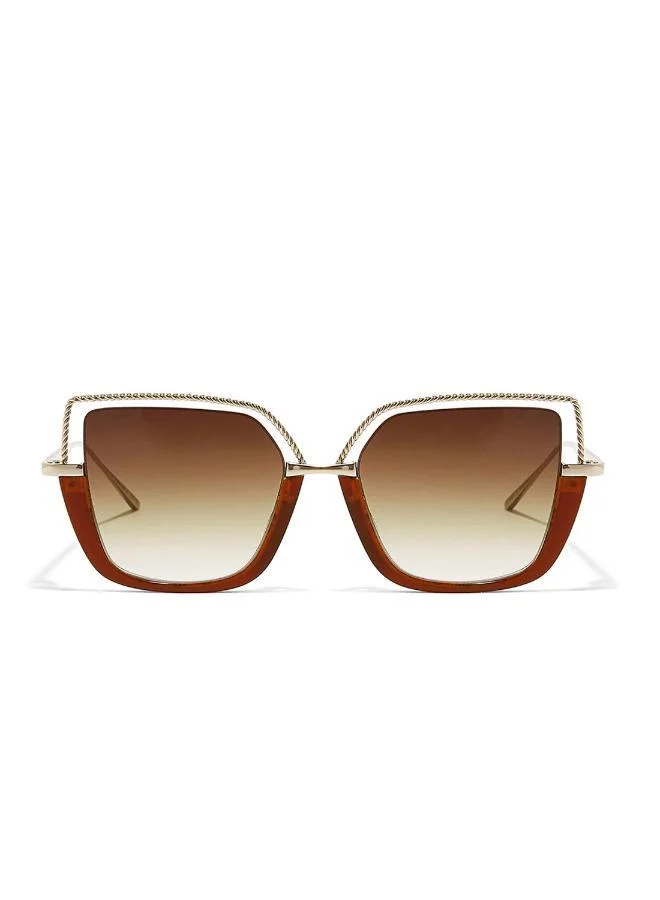 30Sundays 30Sundays Bougie Women's Cat Eye Sunglasses, Brown