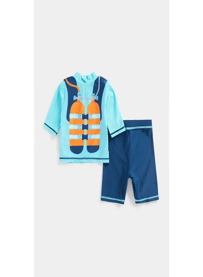 mothercare Diver Dress Up Sunsafe Rash Vest and Shorts Set