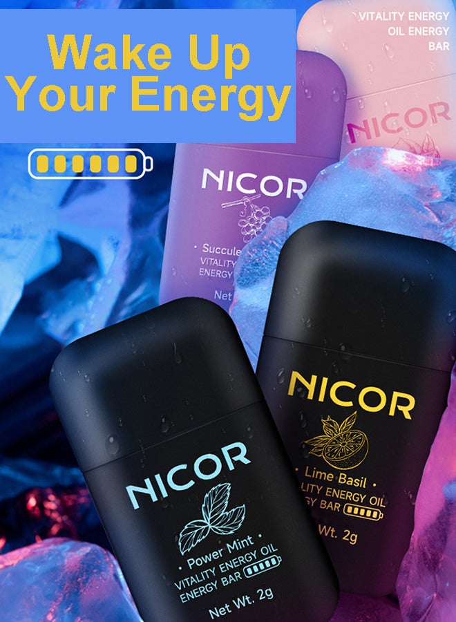 Nicor 1pc On-the-Go Portable Aromatherapy Nasal Inhaler Personal Diffuser Sniffer Stick With Essential Oils Refreshing Menthol for Stress Anxiety Relief Soothes Comforts Boosts Focus  - Image 3