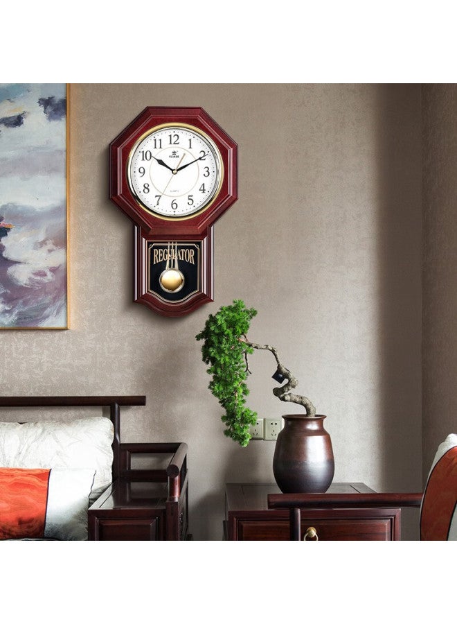 Power Ba Wall Clock, Pendulum Clock For Living Room, 48cm Long, Bagua Clock With Hourly Chime And Music, Pw6119 - Image 3