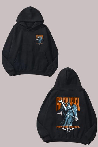 Unisex Pray For The Real Design Front Back Printed Regular Fit Black Sweatshirt - pzsku/Z0679F4FE0E9965CFA121Z/45/_/1730542379/9e134887-7f37-416e-816a-7916959f6b76