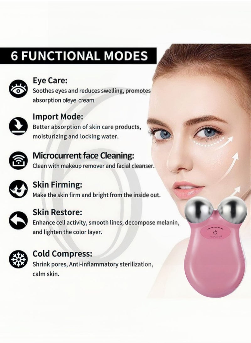 Loquat Microcurrent Face Lift Machine Pink - Image 3