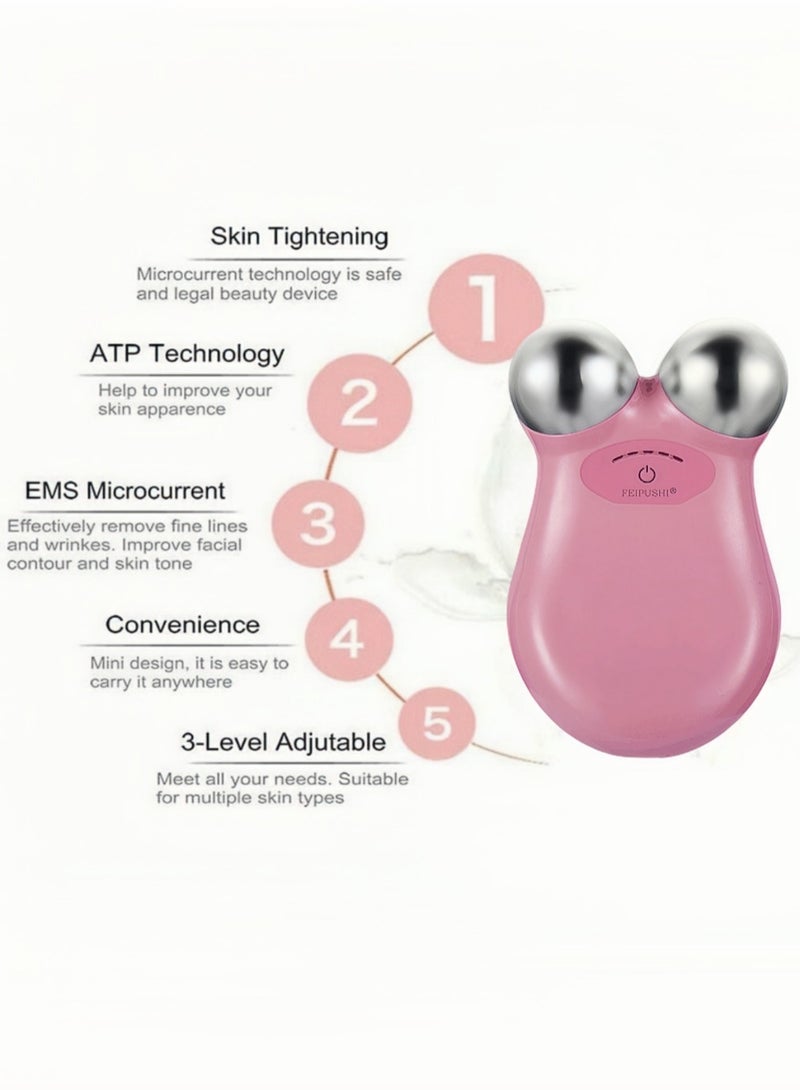 Loquat Microcurrent Face Lift Machine Pink - Image 5