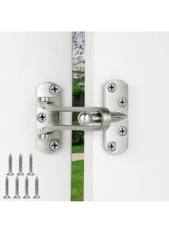 Sweet seven Home Security Door Lock Swing Bar Door Lock Home Reinforcement Lock for Swing-in Doors Latch Guard  Safety Reinforcement Door Clasp for Kids Home Hotel Apartment Thicken Solid Aluminium Alloy  - Image 1