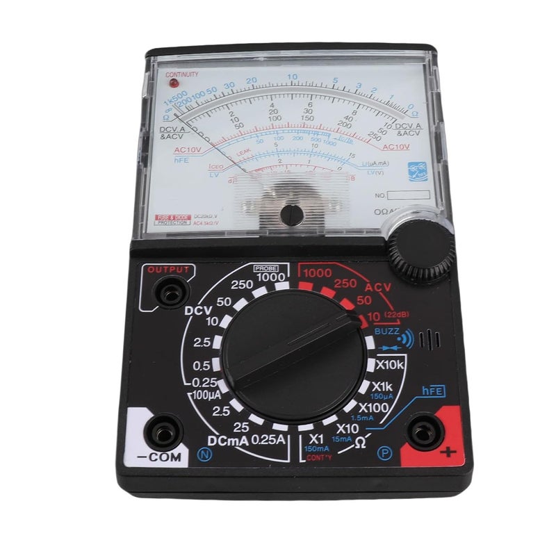 Pointer Multimeter - Analog Ammeter Voltmeter Ohmmeter with Probes and Buzzer for AC DC Voltage and DC Current Measurement - YX 360TRE L B Maintenance Tool for Electrical Testing - Image 3
