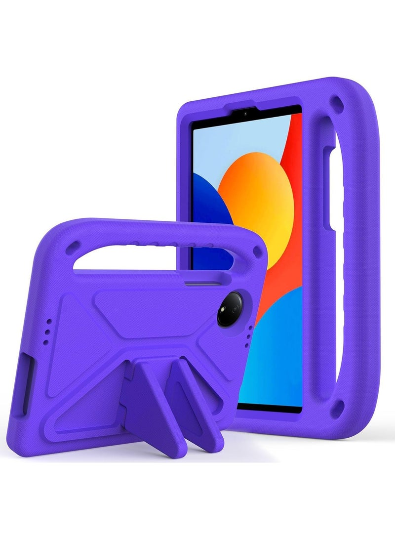 عام غطاء متوافق مع Xiaomi Redmi Pad SE 4G بحجم 8.7 بوصة، [ملائم للأطفال] غطاء واقٍ خفيف الوزن من EVA ضد الصدمات مع مقبض قاعدة واقية مضادة للسقوط لكونه مناسباً لجهاز Redmi Pad SE بحجم 8.7 بوصة. - Image 1