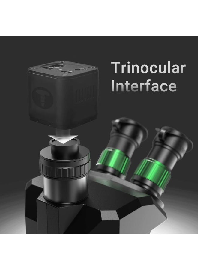 2uul MC7060-A1 7-60X Synchronous Zoom Trinocular Microscope - Image 3