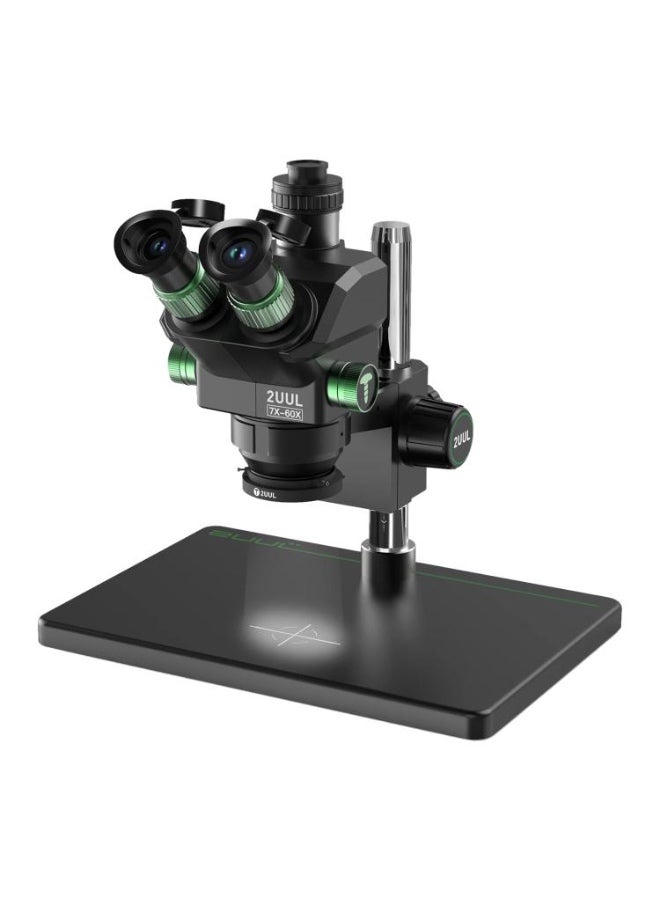 2uul MC7060-A1 7-60X Synchronous Zoom Trinocular Microscope - Image 1