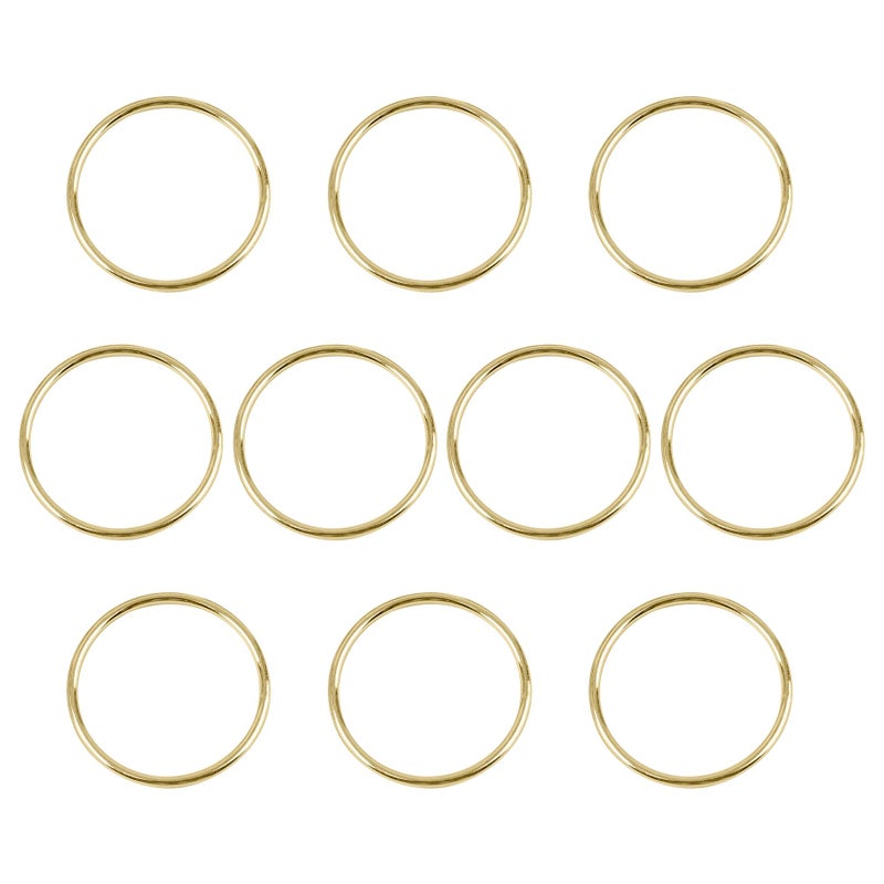 AUEAR 10 Pack 2 Inch Metal Dream Catcher Rings Hoops Macrame Ring for DIY Craft Home Gold