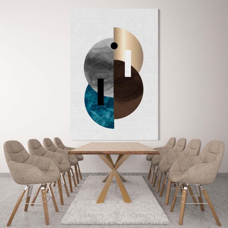 BPA Half Circles In Alteration Canvas Wall Art - Image 1