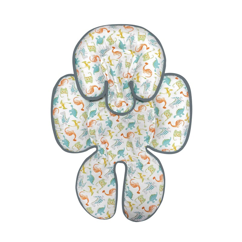 Little Me Baby's Full Body Support Pillow, Newborn Infant Head, Back, Neck, and Legs Protection for Car Seat, Stroller, Booster Seat - Dinosaur, Multicolor - Image 1