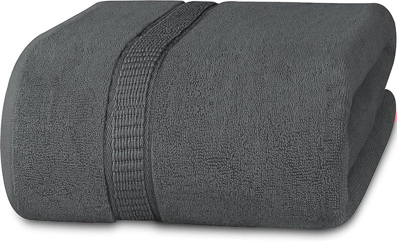 Vocal Store Ultra Soft, Super Absorbent, 100% Cotton 1 Piece Bath Towel Set, 600 GSM, 30 inch x 60 inch (Grey, Set of 1) TW-V03-GRY-1 - Image 1